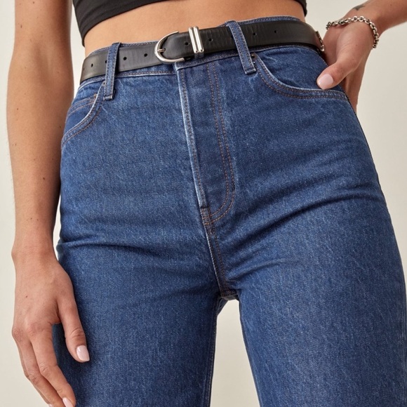 Reformation Indigo Straight Leg Jeans - Picture 3 of 9